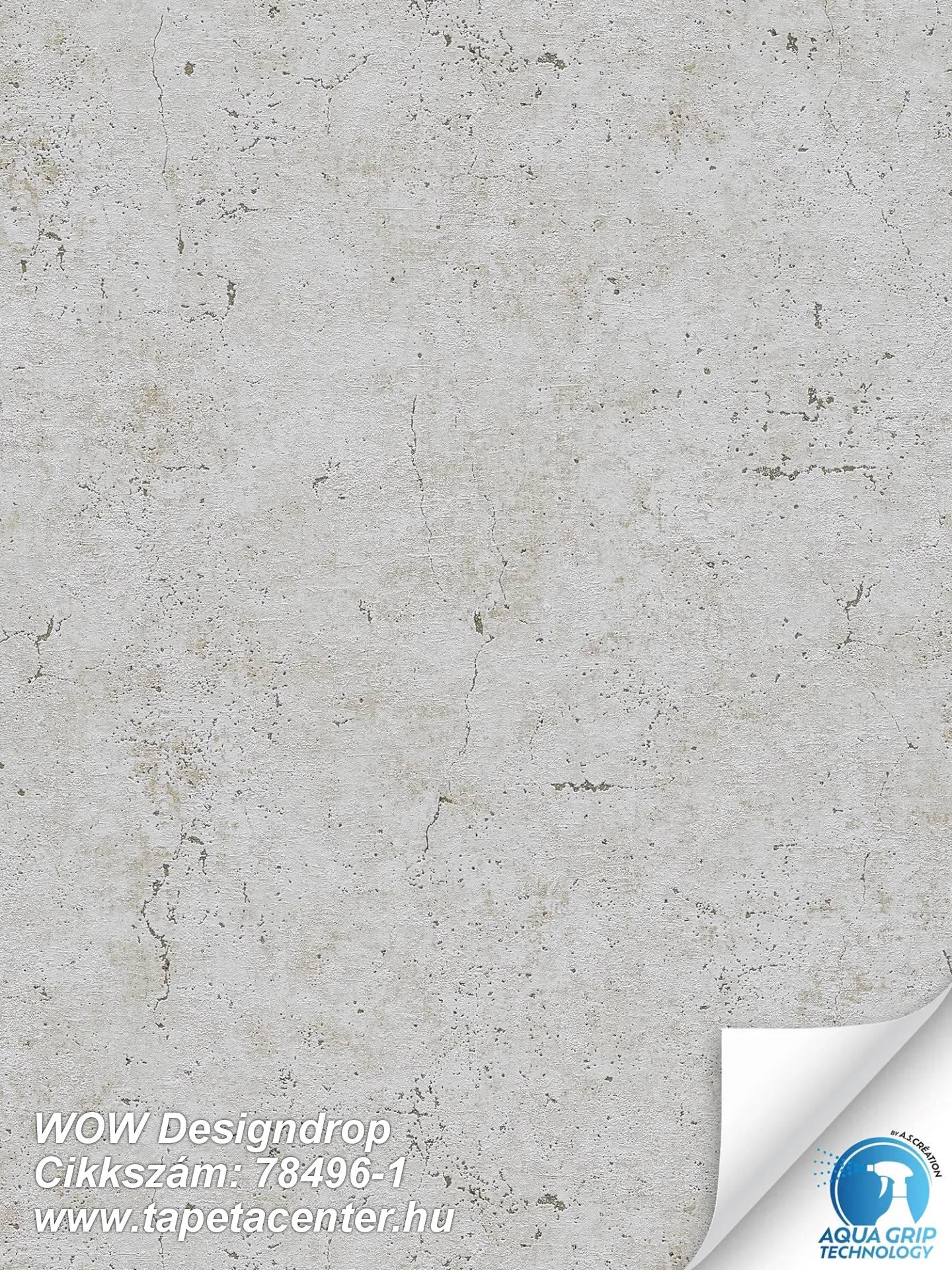 Beton,kőhatású-kőmintás,szürke,illesztés mentes,súrolható,vlies tapéta 